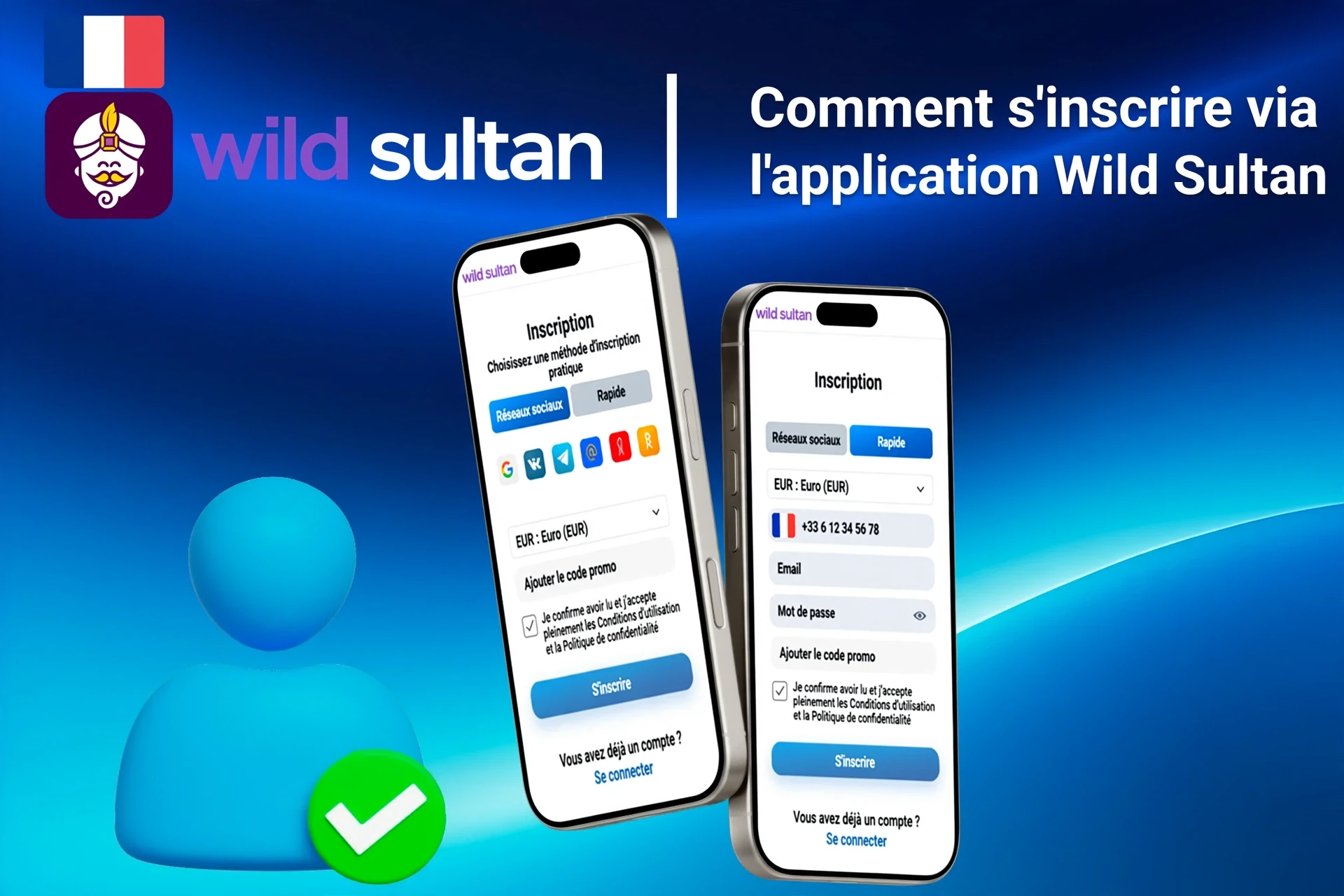 Registration process on the 1Win mobile app with social login options