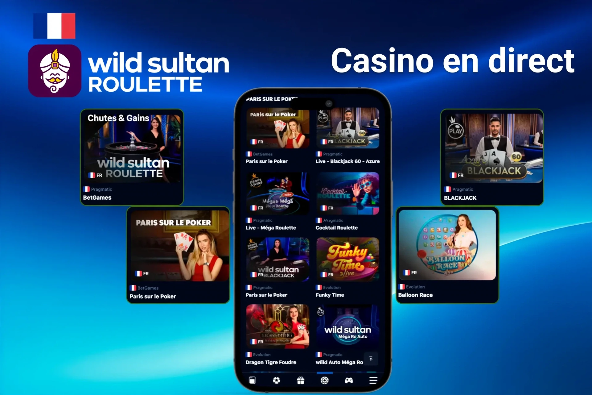 Jeux de machines à sous avec des titres populaires comme Sugar Rush, Energy Coins et Hell Hot 100 sur mobile et ordinateur de bureau