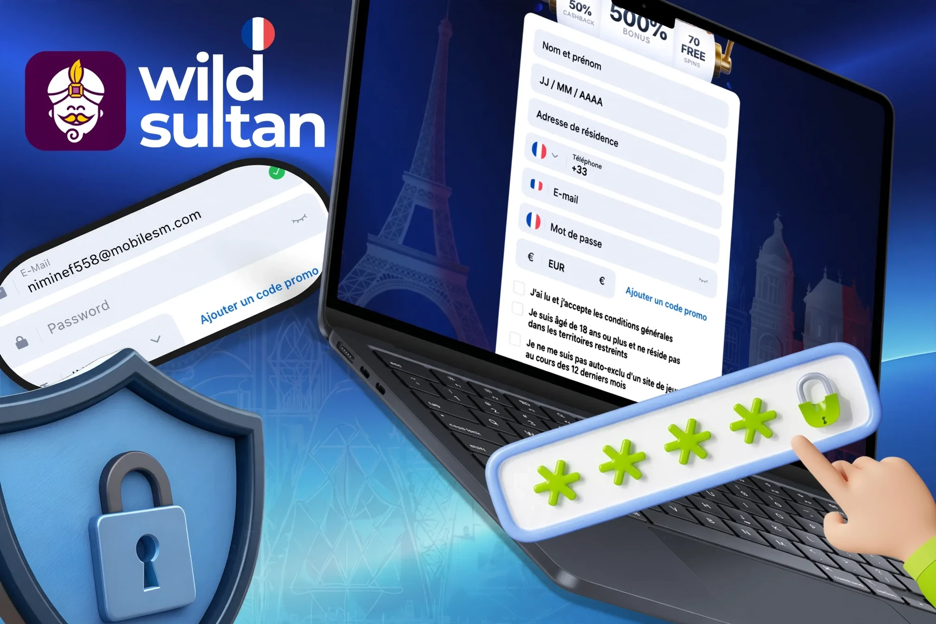 Instructions sur la création d'un mot de passe fort et sécurisé pour protéger votre compte